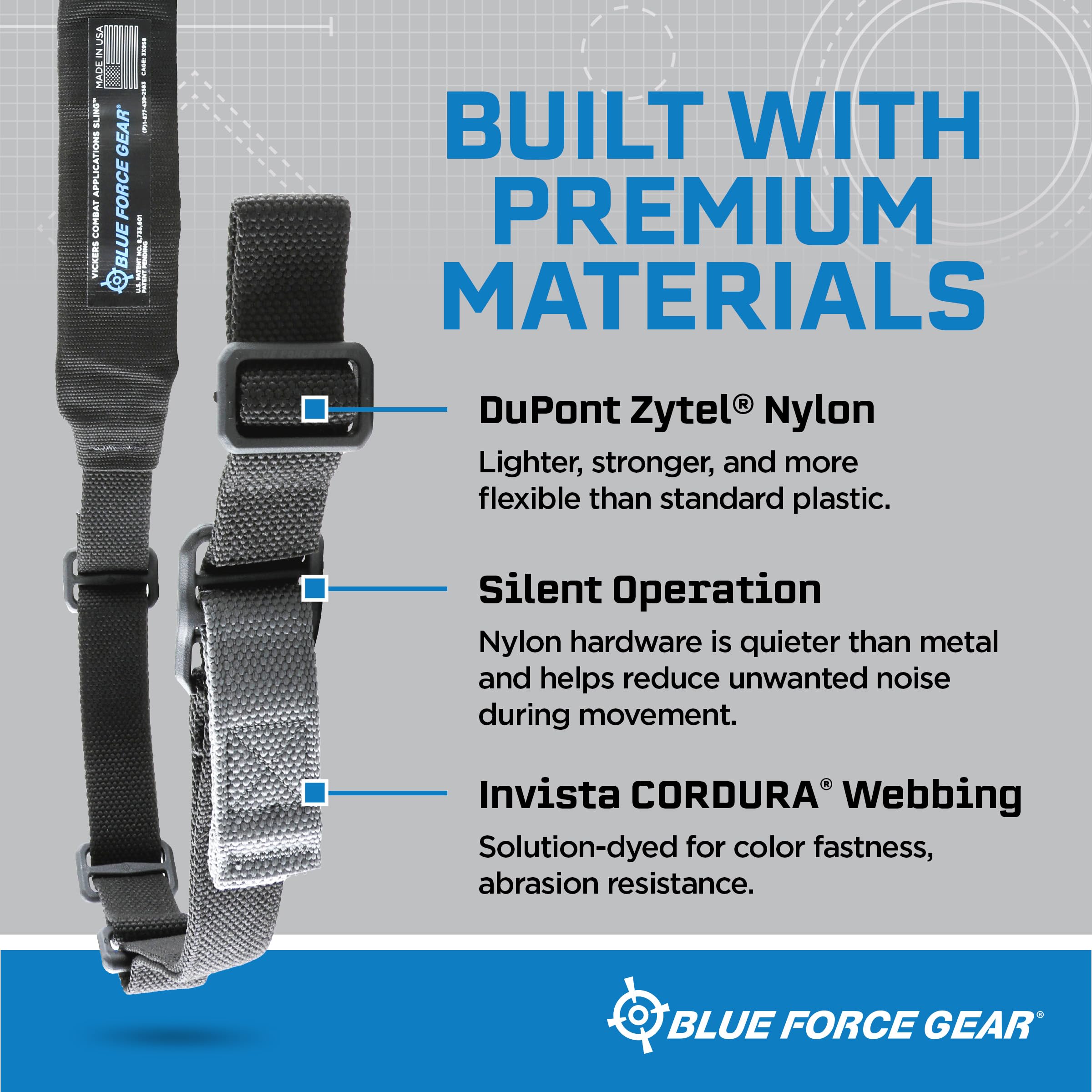 Amazon.co.jp: Blue Force Gear Vickers Padded Sling | 2 Point Sling